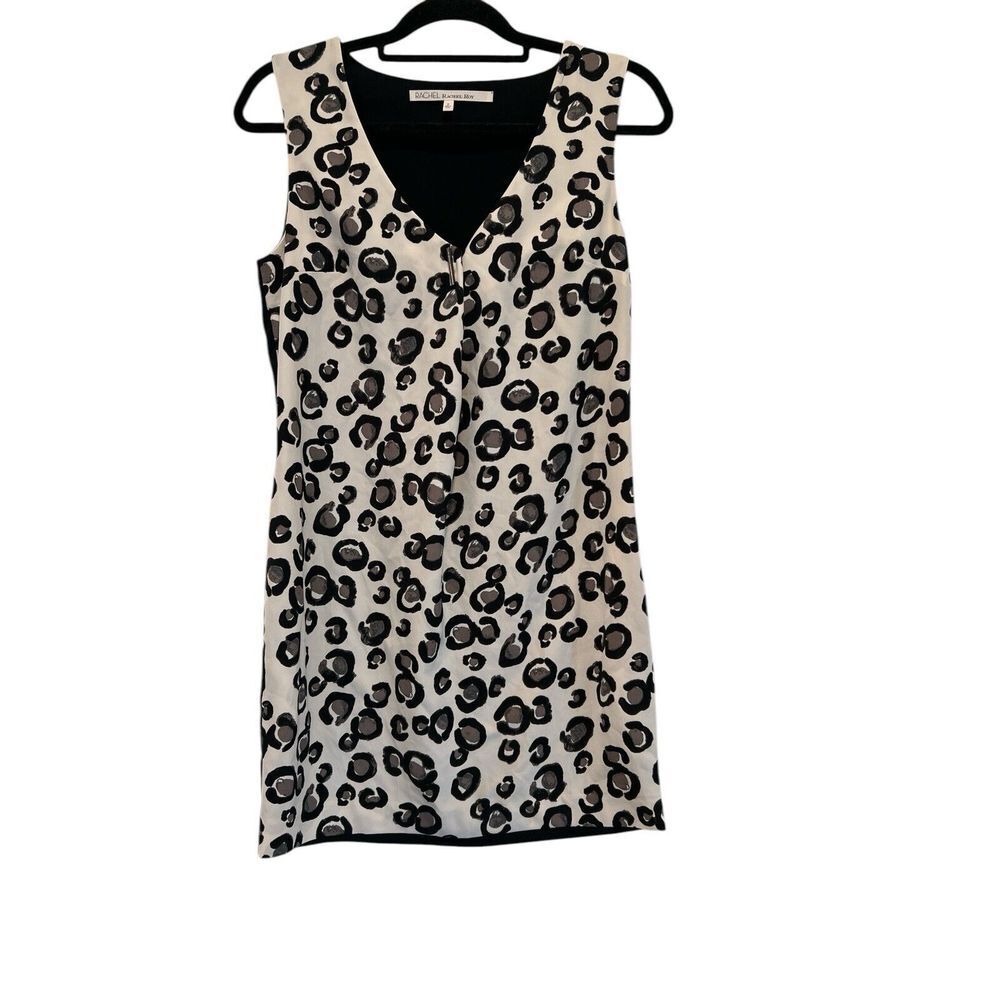 Rachel by Rachel‎ Roy Animal Print Sheath with Pockets Tank Dress Size Sm…